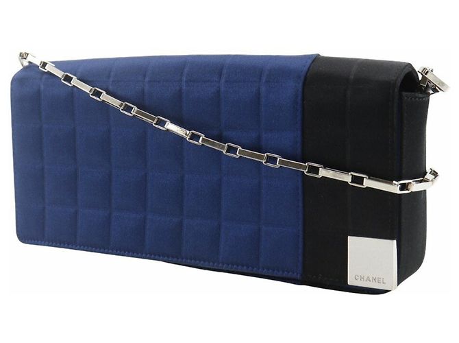 Borsa a Spalla Chocolate di CHANEL Blu - vista 2
