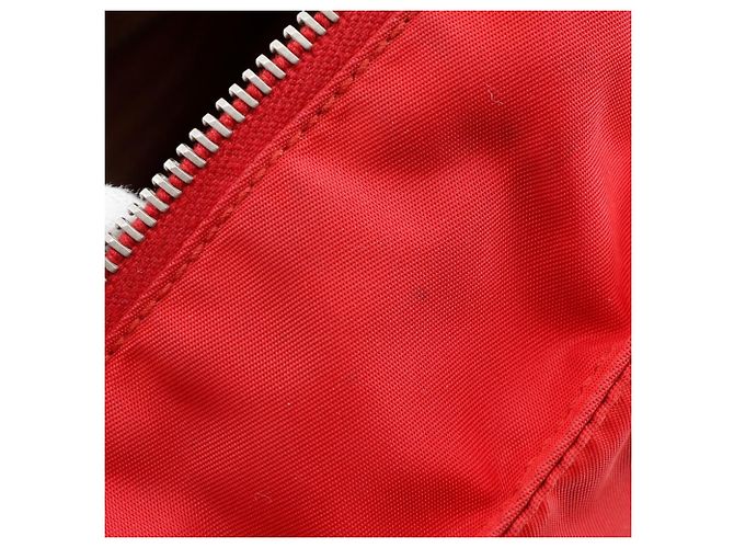 Borsa a spalla in nylon A5 di Prada Rosso - vista 10