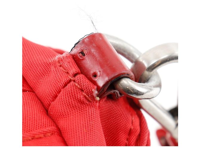 Borsa a spalla in nylon A5 di Prada Rosso - vista 13