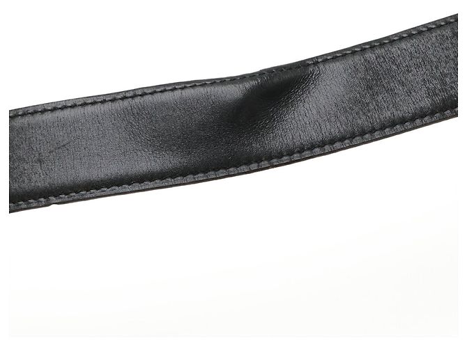 Cinturón Reversible H-Plate de Hermès Castaño Negro - vista 6