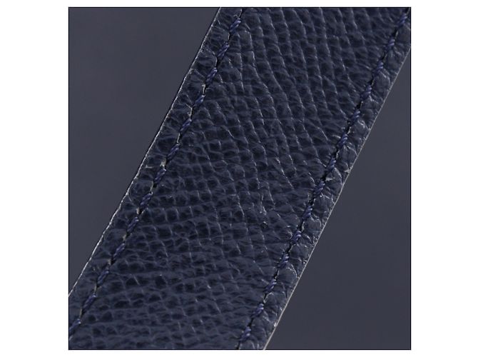 Céline Borsa a Spalla Celine MC1739 in Pelle di Vitello Blu Navy 2 Vie A5 - vista 14