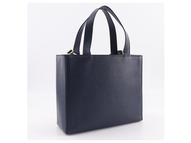 Céline Borsa a Spalla Celine MC1739 in Pelle di Vitello Blu Navy 2 Vie A5 - vista 3