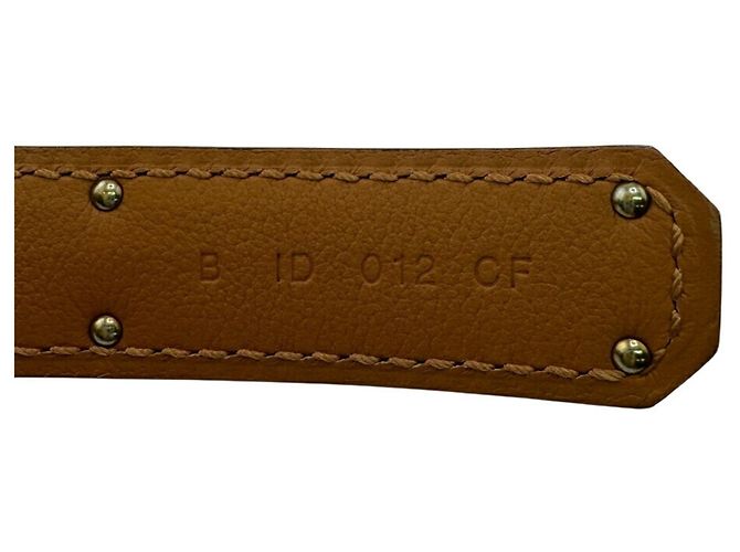 Hermès HERMES Kelly Gürtel 2023 Braun Weiß - Ansicht 11