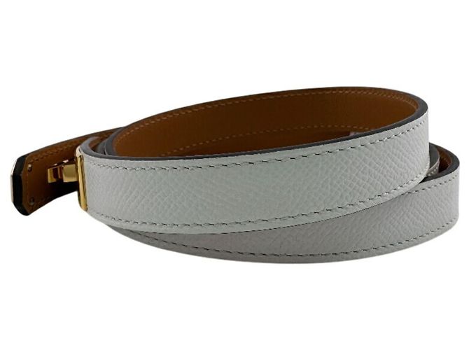 Hermès HERMES Kelly Gürtel 2023 Braun Weiß - Ansicht 2