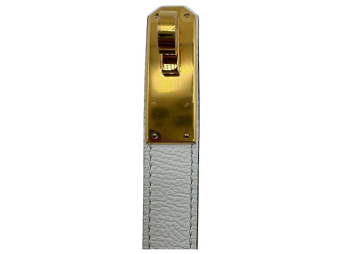 Hermès HERMES Kelly Gürtel 2023 Braun Weiß - Ansicht 8