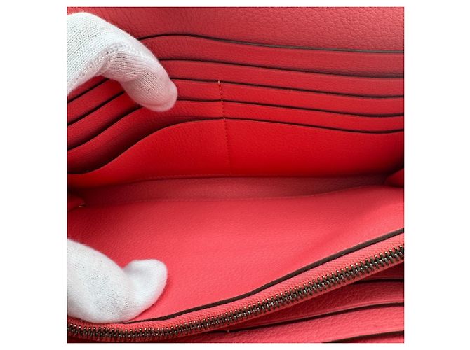 Hermès HERMES Portafoglio Constance Long Evercolor Rosa - vista 10
