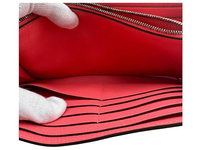 Hermès HERMES Portafoglio Constance Long Evercolor Rosa - vista 12