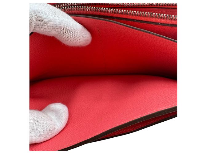 Hermès HERMES Portafoglio Constance Long Evercolor Rosa - vista 13