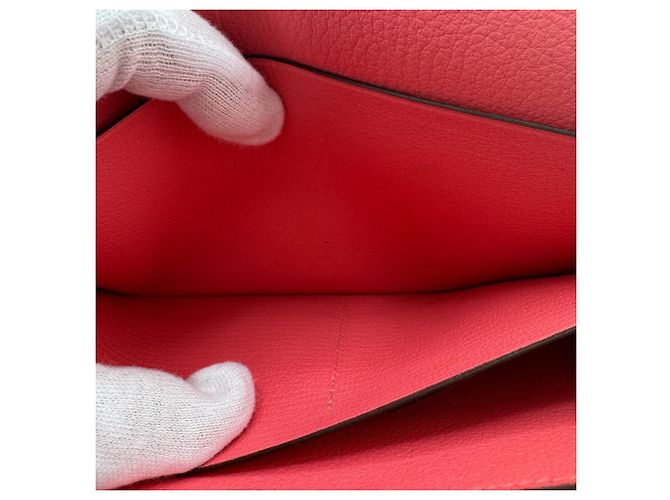 Hermès HERMES Portafoglio Constance Long Evercolor Rosa - vista 9