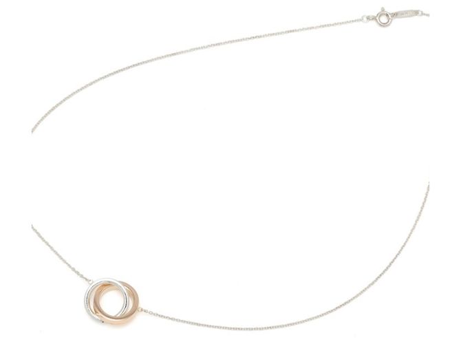 Collar Péndulo de Círculo Interconectado Tiffany & Co. 1837 Plata Dorado - vista 4