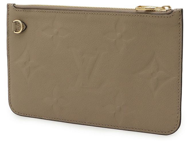 Pochete Louis Vuitton Monogram Empreinte Neverfull MM Cinza - vista 3
