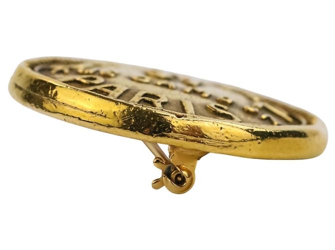 Set di Orecchini e Spilla CHANEL Vintage 31 Rue Cambon D'oro - vista 3