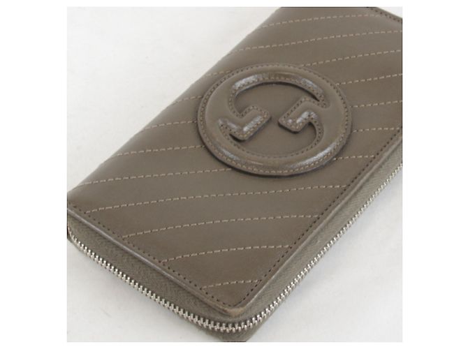 Portafoglio rotondo con zip Gucci Blondie Marrone - vista 13