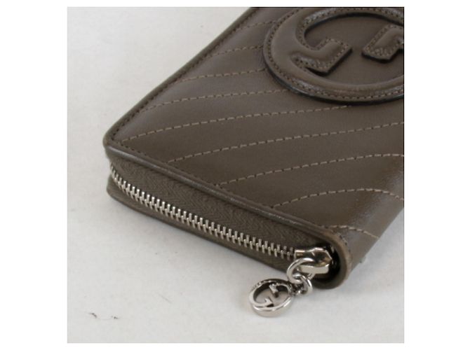 Portafoglio rotondo con zip Gucci Blondie Marrone - vista 4