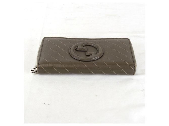 Portafoglio rotondo con zip Gucci Blondie Marrone - vista 5
