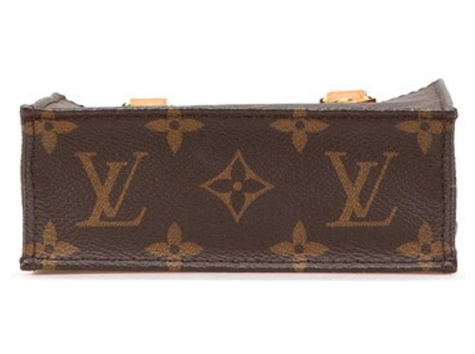 Louis Vuitton Monogram Petite Sac Plat Handbag Brown - view 3