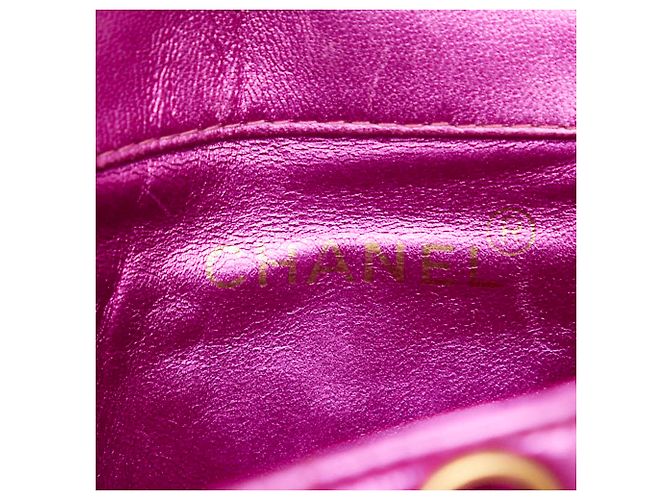 Zaino Chanel Matelassé Coco Mark con hardware dorato e catena Argento - vista 11