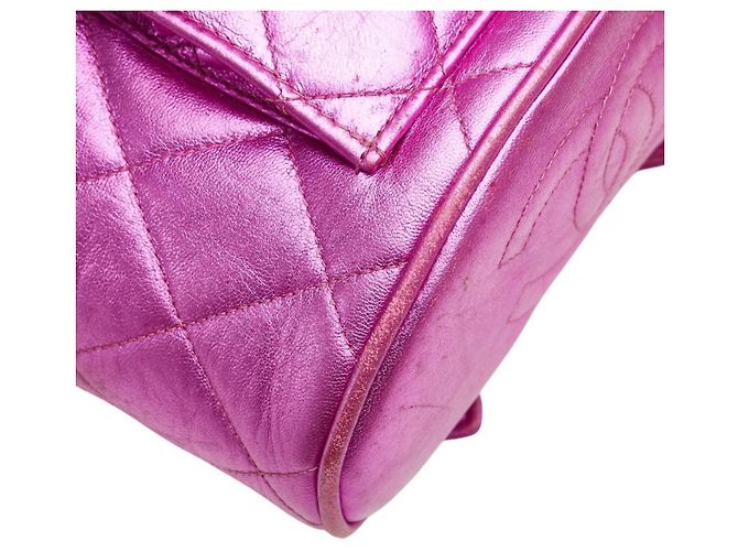 Zaino Chanel Matelassé Coco Mark con hardware dorato e catena Argento - vista 4