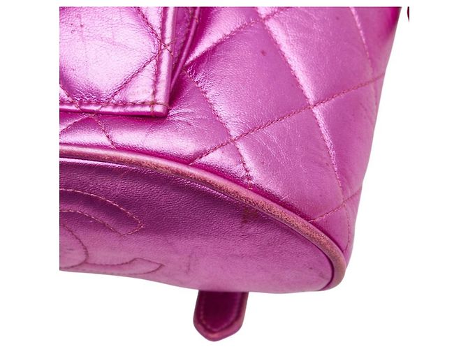 Zaino Chanel Matelassé Coco Mark con hardware dorato e catena Argento - vista 5