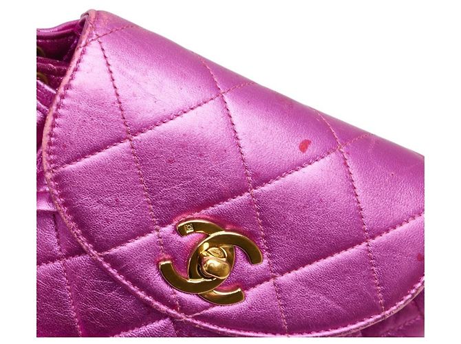 Zaino Chanel Matelassé Coco Mark con hardware dorato e catena Argento - vista 8