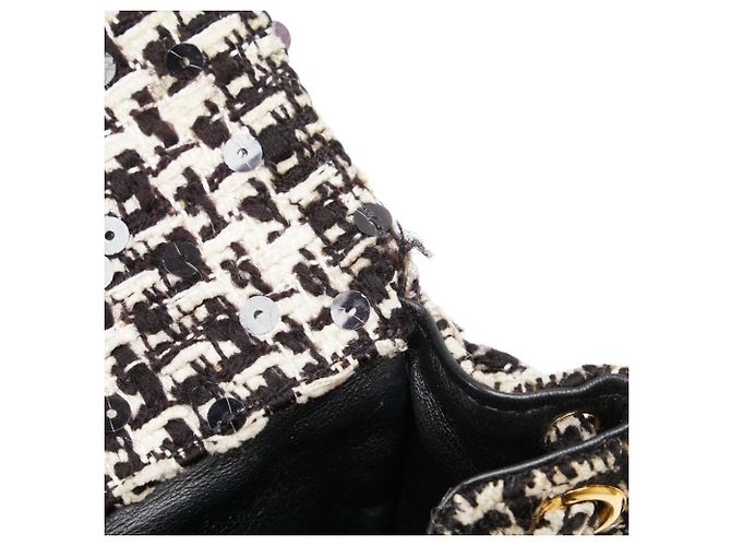 Zaino Chanel Matelassé Coco Mark Nero Bianco - vista 10