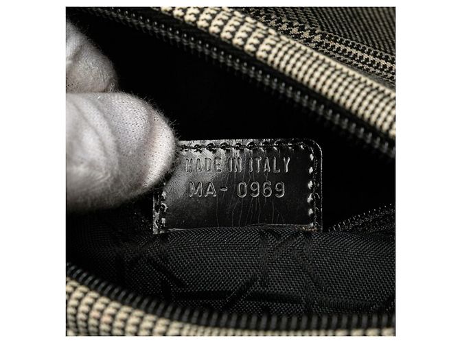 Borsa Dior Lady Houndstooth di Christian Dior Nero Bianco - vista 11
