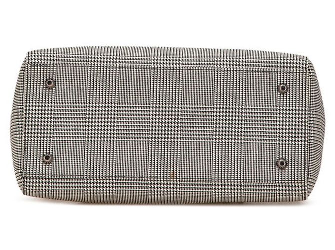 Borsa Dior Lady Houndstooth di Christian Dior Nero Bianco - vista 3