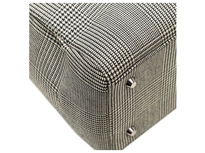 Borsa Dior Lady Houndstooth di Christian Dior Nero Bianco - vista 4