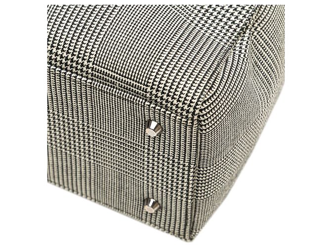 Borsa Dior Lady Houndstooth di Christian Dior Nero Bianco - vista 5