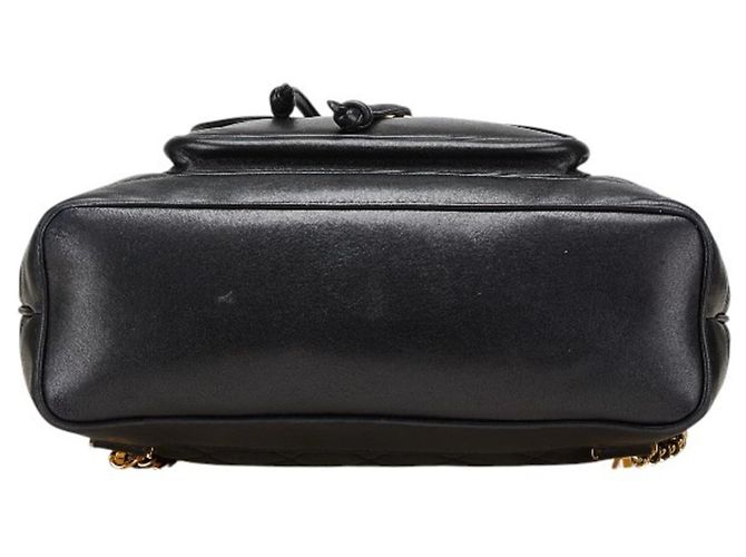 Chanel Black Lambskin Matelasse Coco Mark Backpack - view 3