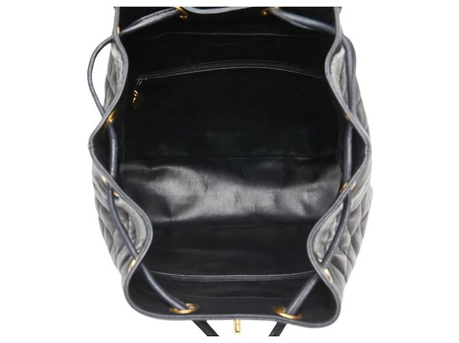 Chanel Black Lambskin Matelasse Coco Mark Backpack - view 9
