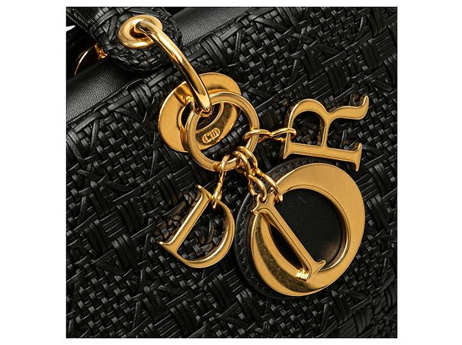 Borsa a Spalla Lady Christian Dior Nero - vista 11