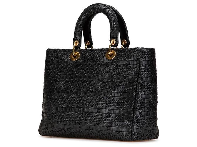Borsa a Spalla Lady Christian Dior Nero - vista 2