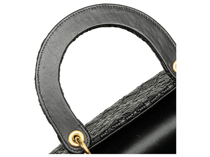 Borsa a Spalla Lady Christian Dior Nero - vista 4