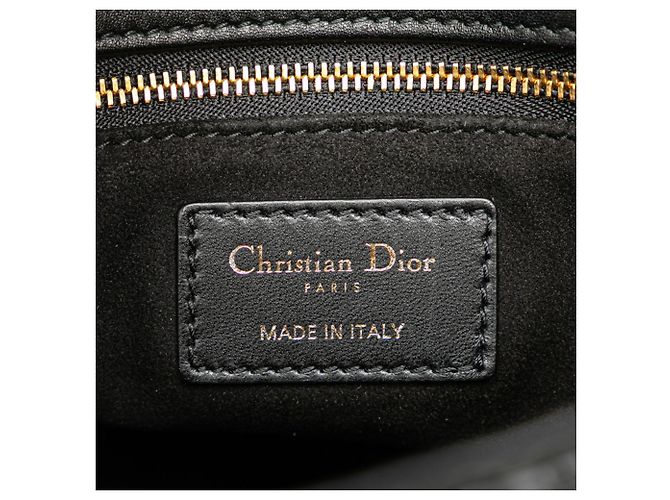 Borsa a Spalla Lady Christian Dior Nero - vista 9