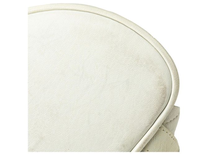 CHANEL Matelasse Coco Mark Chain Backpack White - view 4