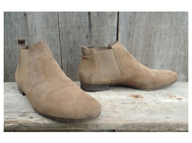 Stivaletti Sartore Beige in Camoscio - vista 2