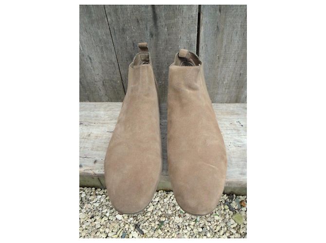 Stivaletti Sartore Beige in Camoscio - vista 3
