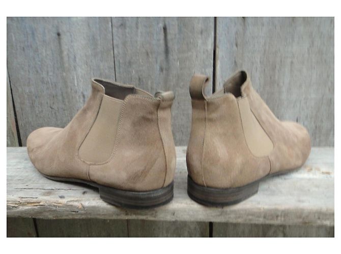 Stivaletti Sartore Beige in Camoscio - vista 4