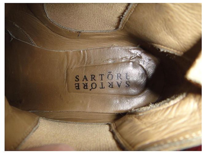 Stivaletti Sartore Beige in Camoscio - vista 8