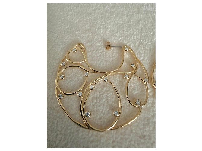 SéZane Orecchini "Gino" in ottone dorato con oro fine D'oro - vista 5