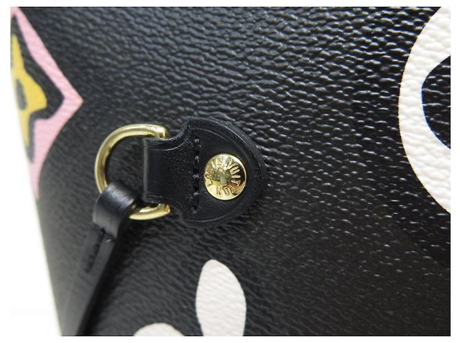 BORSA LOUIS VUITTON NEVERFULL MM WILD AT HEART MONOGRAM M45818 Nero - vista 6