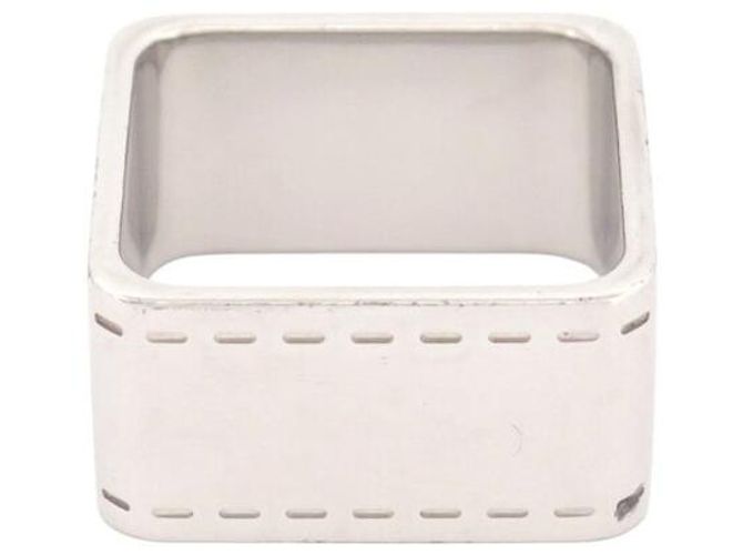 Ring Hermès NUOVO ANELLO PER FULARD QUADRATO HERMES BOLDUC H601463S PALLADIE Argento - vista 2