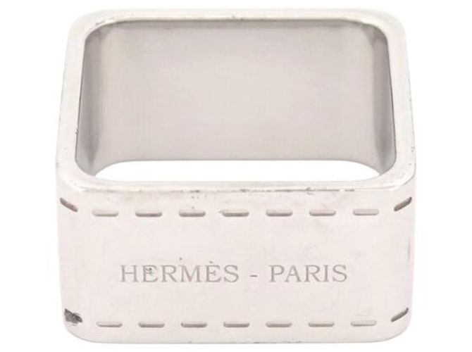 Ring Hermès NUOVO ANELLO PER FULARD QUADRATO HERMES BOLDUC H601463S PALLADIE Argento - vista 3
