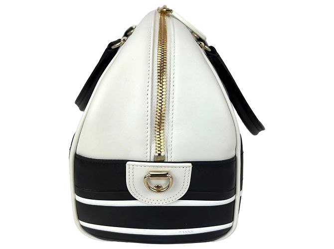 Borsa da bowling con zip Medium Dior Vibe in pelle di agnello Cannage Christian Dior Nero - vista 7