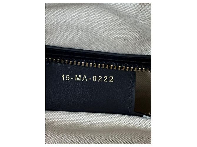 Borsa da bowling con zip Medium Dior Vibe in pelle di agnello Cannage Christian Dior Nero - vista 9