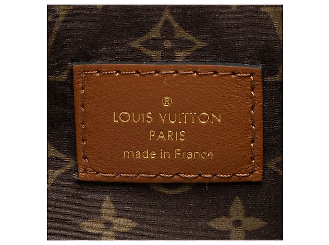 Zaino da sci in tela Monogram shearling Louis Vuitton Marrone Beige - vista 7