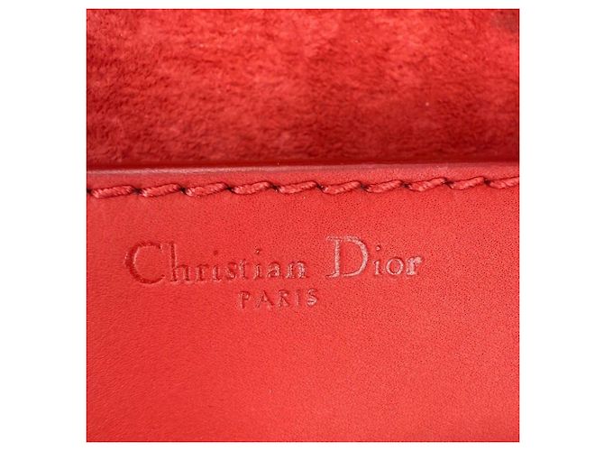 Mini borsa a tracolla J'Adior rossa in pelle di vitello ultra opaca Christian Dior - vista 5