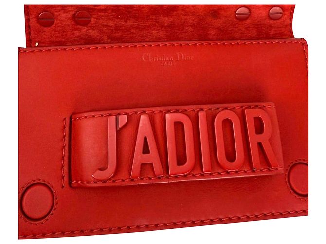 Mini borsa a tracolla J'Adior rossa in pelle di vitello ultra opaca Christian Dior - vista 6