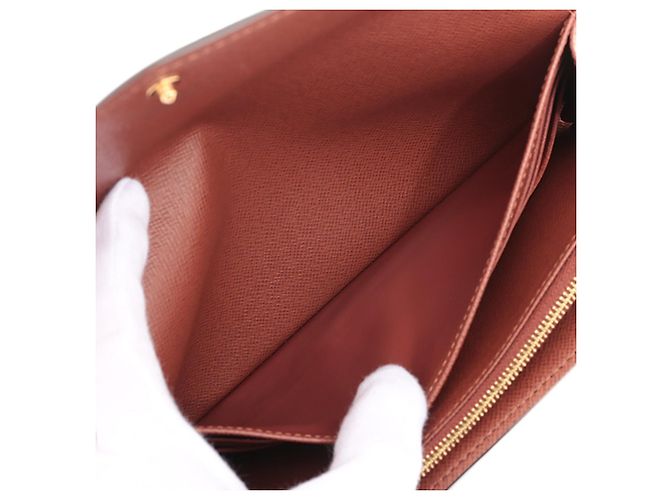 Portafoglio Sarah Monogram Louis Vuitton Marrone - vista 7